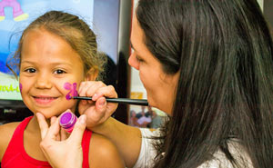 painting girl's face